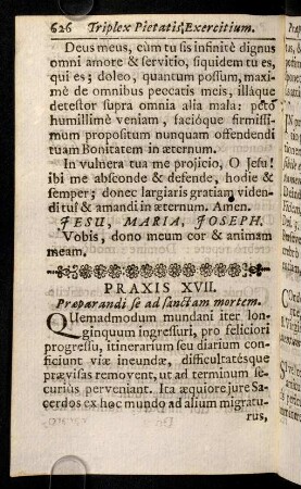 626-631, Praxis praeparandi se ad sanctam mortem.