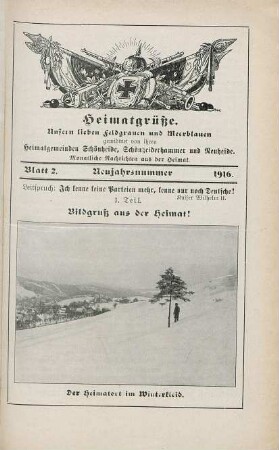 2.1916: Heimatgrüße