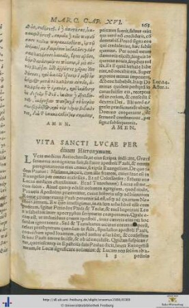 VITA SANCTI LUCAE PER divum Hieronymum