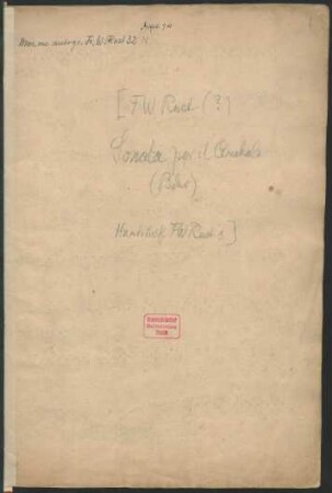 Sonaten; cemb; B-Dur; CzaR 25