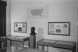 Sorbisches Literaturmuseum in Bautzen : Serbski literarny muzej w Serbskim domje w Budyšinje. Witriny a eksponaty : Bautzen / Budyšin