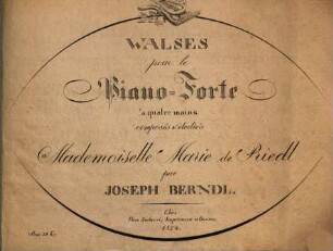 Walses pour le piano-forte à 4 mains