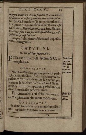 Caput VI. De Gradibus felicitatis.