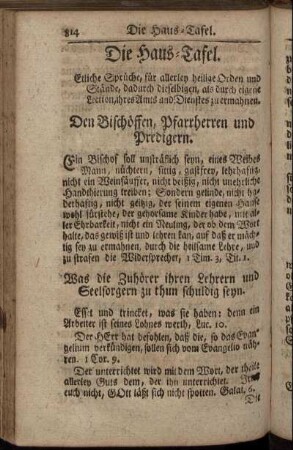 Die Haus-Tafel