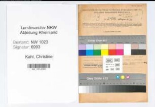 Entnazifizierung Christine Kahl , geb. 03.04.1919 ()