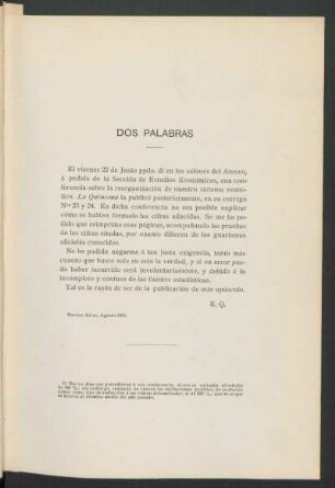 Dos palabras