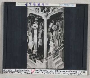 Älterer Meister der Hl. Sippe: Geißelung und Dornenkrönung, Passionsaltar Köln, Wallraf-Richartz-Museum