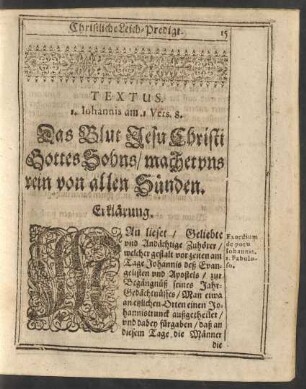 Textus. 1. Johannis am .1 Vers. 8