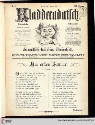 Hefte 1-5, Januar 1888