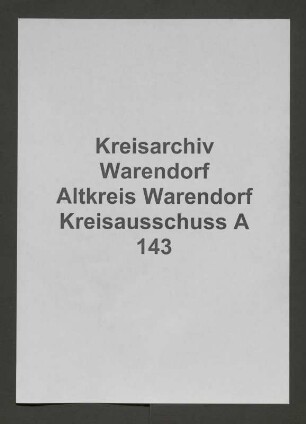 Amtsverbände und Amtmänner, Spez.
