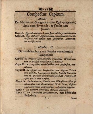 Conradi Philippi Hoffmanni V.J.D. in Acad. Regiomont. Tractatio Jvridica De Matrimonio Sexagenarii Cvm Qvinqvagenaria, Senis Cvm Juvencula, Et Vetulæ Cum Juvene, Sive Vom Heyrathen alter Persohnen : Cui Annexa Tractatio De Notabilioribus Circa Nuptias Contrahendas Temporibus Sive Von denen Zeiten der Verlobungen