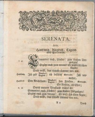 Serenata. Aria.