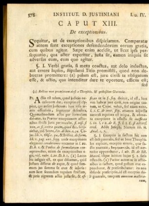 Caput XIII. De exceptionibus