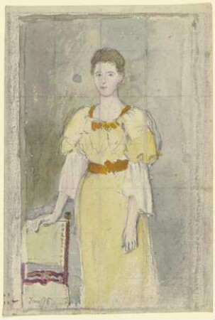 Dame, stehend