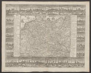 L' empire d'Allemagne : Divisé en ses dix cercles dressé sur les memoires de Clivier de Golnitz et Munster