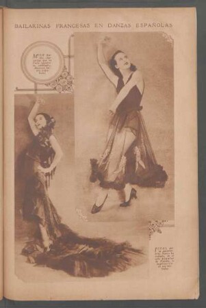 Bailarinas francesas en danzas españolas
