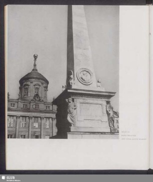 Der Obelisk auf dem Alten Markt
