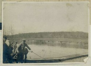 Foto einer passierbereiten Schnellbrücke bei Savigny-sur-Aisne
