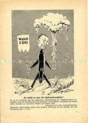 Polemische Schrift der DDR gegen die Politik der Bundesregierung und der NATO