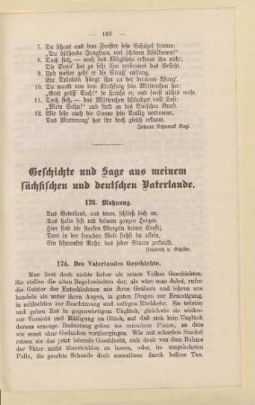 Geschichte und Sage aus meinem sächsischen und deutschen Vaterlande