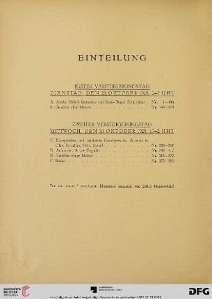 Einteilung
