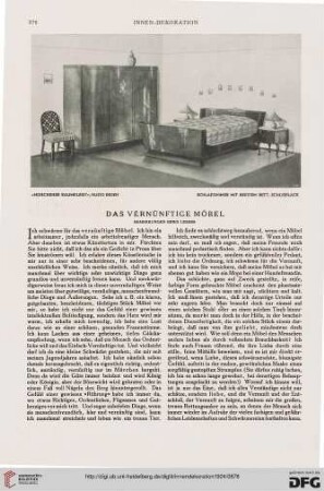 35: Das vernünftige Möbel : Bemerkungen eines Lesers