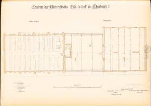 Bibliothek der Philipps-Universität Marburg: Grundrisse 5.OG, DG 1:100