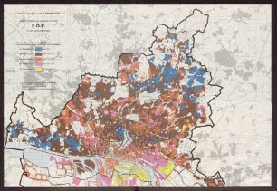 Bundestagswahl vom 3.Oktober 1976 - Zweitstimmen in Hamburg für die F.D.P. in den Wahlbezirken