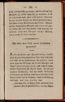 Wie kann man selbst guten Leinsamen gewinnen?