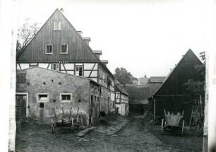 Großrückerswalde-Streckewalde. Wohnhäuser. Straßenansicht
