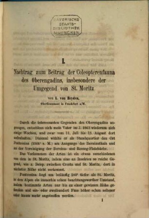 Jahresbericht der Naturforschenden Gesellschaft Graubündens. 9, 9. 1862/63. - 1864