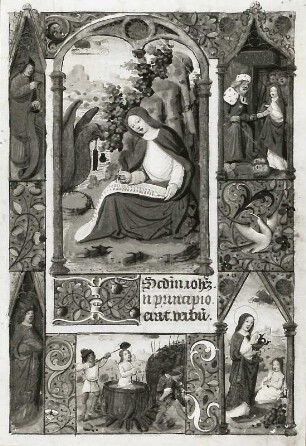 Johannes Evangelist : Johannes Evangelist (Illumination eines Stundenbuches) (1401/1500). Gotha: Forschungsbibliothek