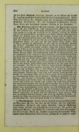 III. Königreich der Niederlande, auch Holland genannt