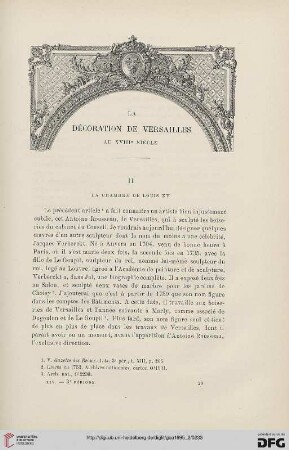 3. Pér. 14.1895: La décoration de Versailles au XVIIIe siècle, 2