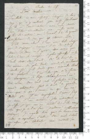Brief von Victorine de Chamisso an Charles de Chamisso
