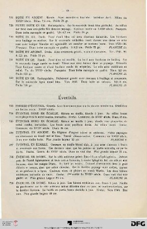 Éventails (Nr. 733-749)