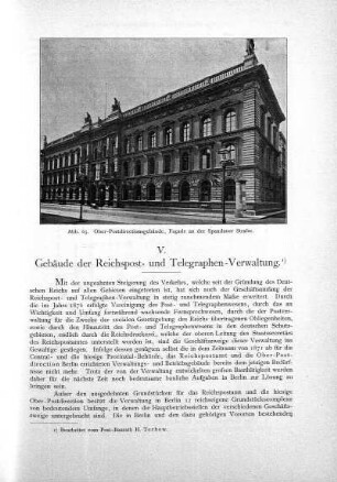 V. Gebäude der Reichspost- und Telegraphen-Verwaltung