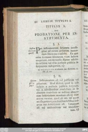 Titulus X. De Probatione Per Instrumenta.