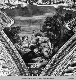 Innendekoration : Apoll und die Mysterien des Kosmos : Die Musen Thalia und Clio