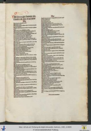 Tabula tractatuum.