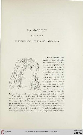 2. Pér. 31.1885: La mosaïque à l'exposition de l'Union Centrale des Arts Décoratifs