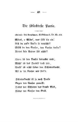 Die schlechteste Partie