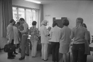 Anmeldung für das Wintersemester 1971/1972 an der Volkshochschule Karlsruhe