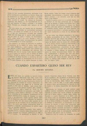 Cuando Espartero quiso ser rey