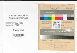 Entnazifizierung Karl Zwieg , geb. 16.01.1908 (Kraftfahrer)