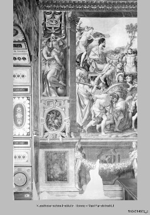 Ausmalung mit Camillus-Szenen : Allegorien : Prudentia und Occasio