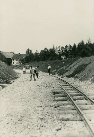 Strassenbau Piding-Högl-Anger, Deutschland, 1930