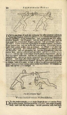 Von der zvveyten Regul: Wie man den feind verletzen ßol ohne ßtillßtehen.