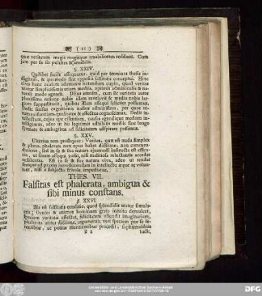Thes. VII. Falsitas est phalerata, ambigua & sibi minus constans.