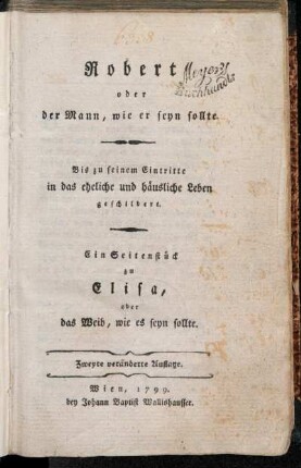 [1]: Robert oder der Mann, wie er seyn sollte.